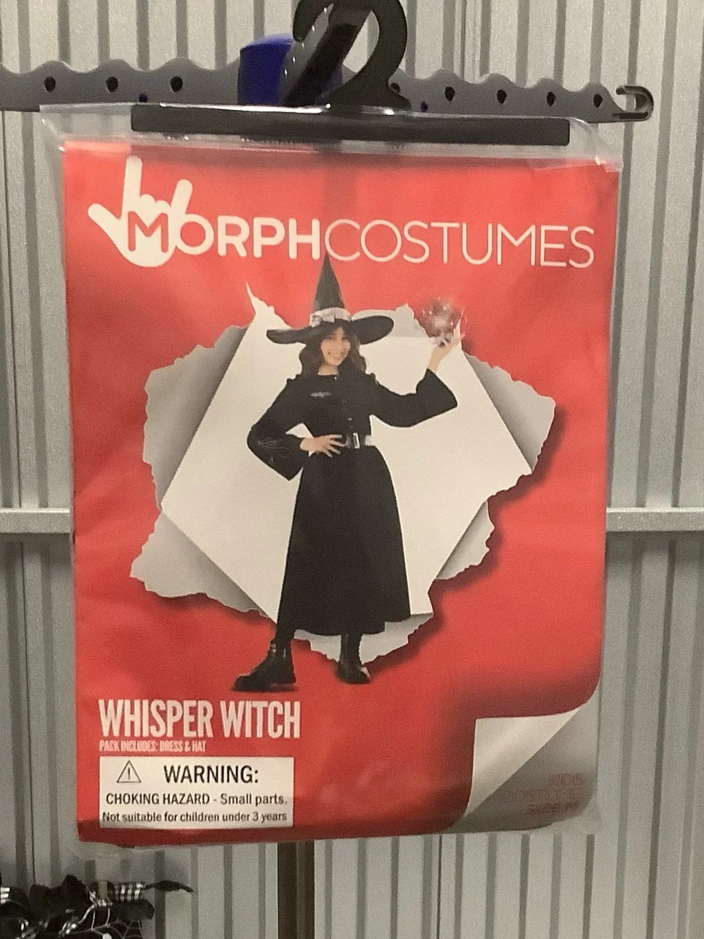 Whisper Witch Kids Black Costume - Dress & Hat size medium